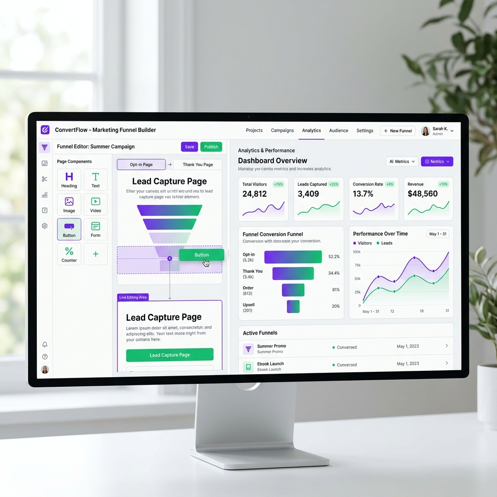 Visual Page Builder Mockup